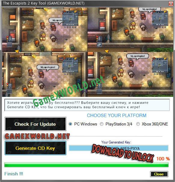 The Escapists 2 генератор серийного номера