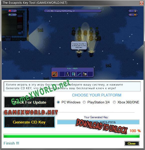 The Escapists ключ бесплатно