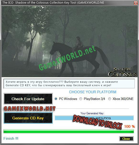Ключ активации для The ICO  Shadow of the Colossus Collection