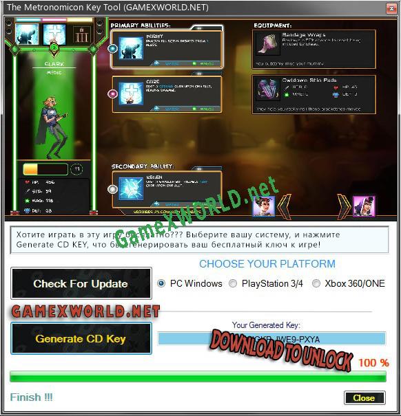 The Metronomicon Game CD Key Generator