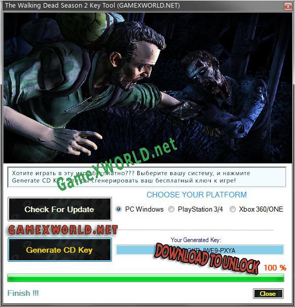 Ключ активации для The Walking Dead Season 2