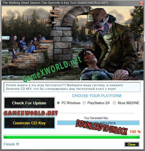 The Walking Dead Season Two Episode 4 CD Key генератор
