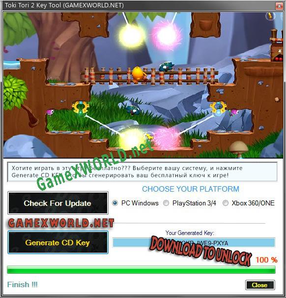 Toki Tori 2 CD Key генератор