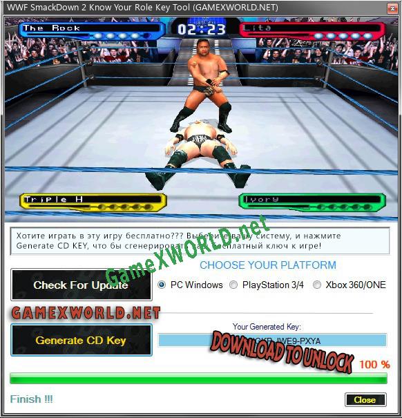 WWF SmackDown 2 Know Your Role CD Key генератор