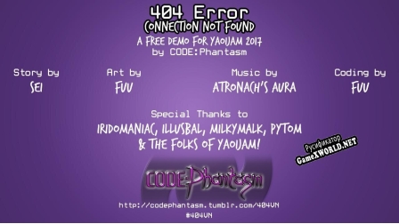 Русификатор для 404 Error Connection Not Found Yaoi Jam Demo