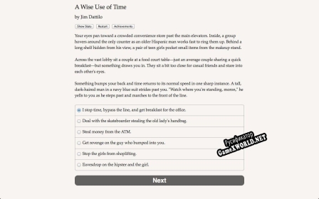 Русификатор для A Wise Use of Time