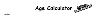 Русификатор для Age Calculator
