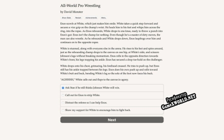 Русификатор для All World Pro Wrestling
