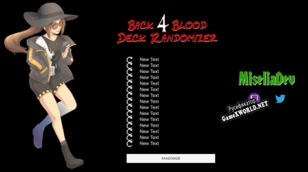 Русификатор для Back 4 Blood Deck Randomizer