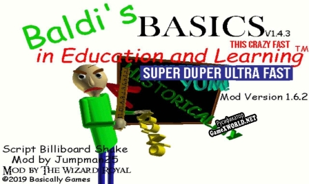 Русификатор для Baldi Basics Super Duper Ultra Fast 1.4.3 Port