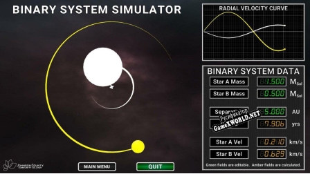 Русификатор для Binary System Simulator