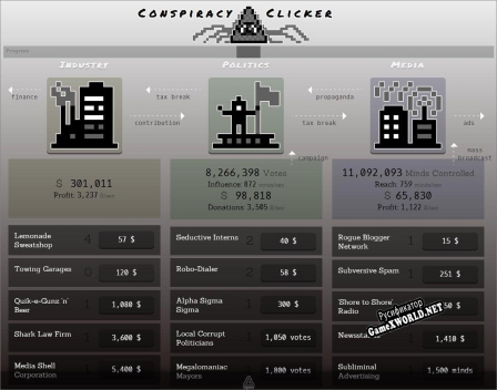Русификатор для Conspiracy Clicker