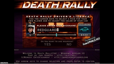 Русификатор для Death Rally (Classic)