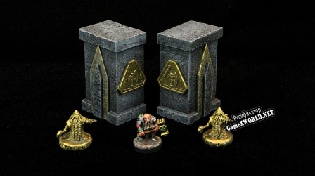 Русификатор для Dwarven Door with LED Runes and Modular Pillars