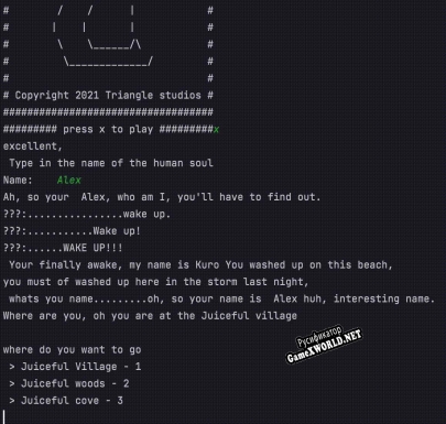 Русификатор для Enob A short, but sweet text adventure made with python