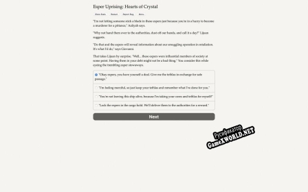 Русификатор для Esper Uprising Hearts of Crystal