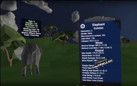 Русификатор для EvolVR Procedural Ecosystem