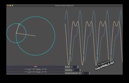 Русификатор для Fourier Godot Playground