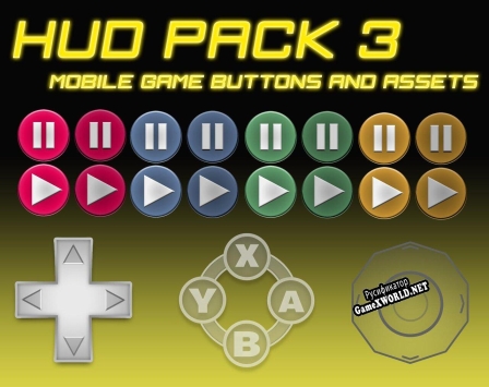 Русификатор для FREE HUD Pack 3- Mobile Game Buttons and Joysticks
