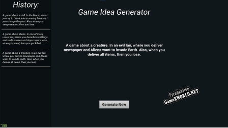 Русификатор для Game Idea Generator (Ali107)