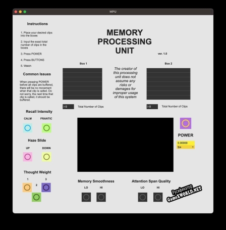 Русификатор для Memory Processing Unit