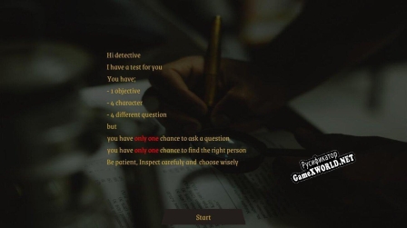 Русификатор для One-shot Detective
