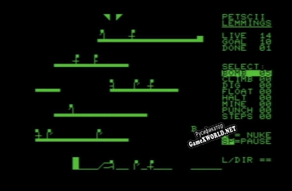 Русификатор для PETSCII Lemmings for Commodore PET