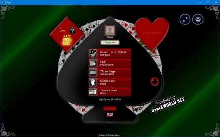 Русификатор для Poker 3 Bags