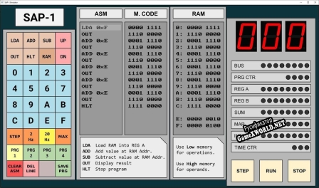 Русификатор для SAP-1 Emulator Assembly programming
