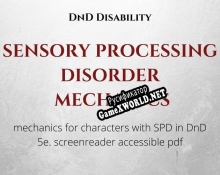 Русификатор для Sensory Processing Disorder Mechanics DnD 5e