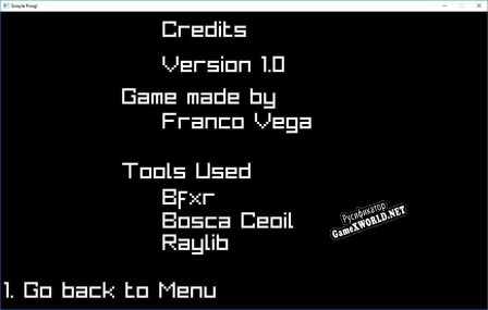 Русификатор для Simple Pong [Raylib]