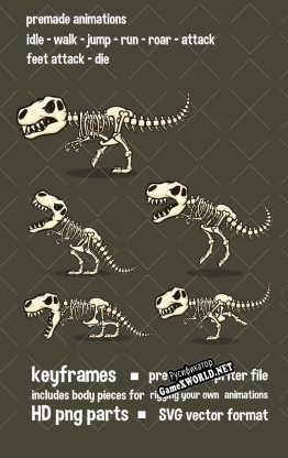 Русификатор для T-Rex Skeleton