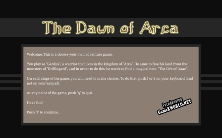 Русификатор для The Dawn of Arca