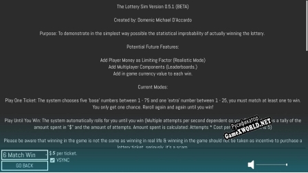 Русификатор для The Lotto Sim (Beta)
