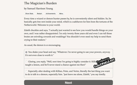 Русификатор для The Magicians Burden