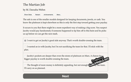 Русификатор для The Martian Job