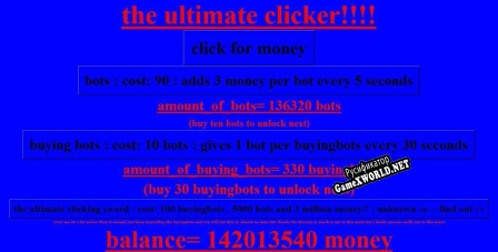 Русификатор для the ultimate clicker u003E