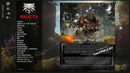 Русификатор для The Witcher 3  Interactive Bestiary