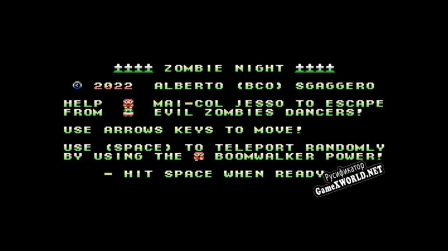 Русификатор для Zombie-Night (MSX) by Alberto Sgaggero 2022