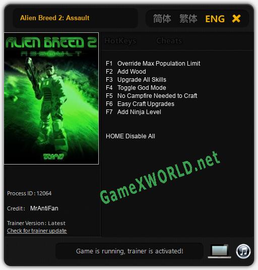 Alien Breed 2: Assault: Читы, Трейнер +7 [MrAntiFan]