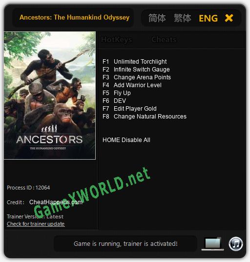 Ancestors: The Humankind Odyssey: Читы, Трейнер +8 [CheatHappens.com]