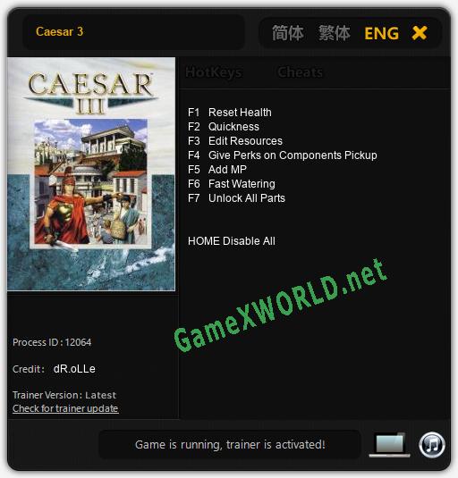 Caesar 3: Читы, Трейнер +7 [dR.oLLe]