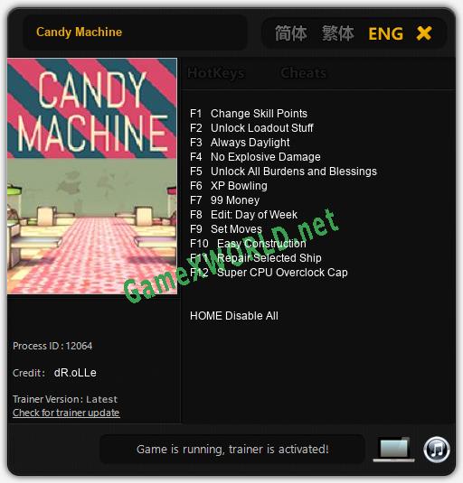 Candy Machine: Читы, Трейнер +12 [dR.oLLe]