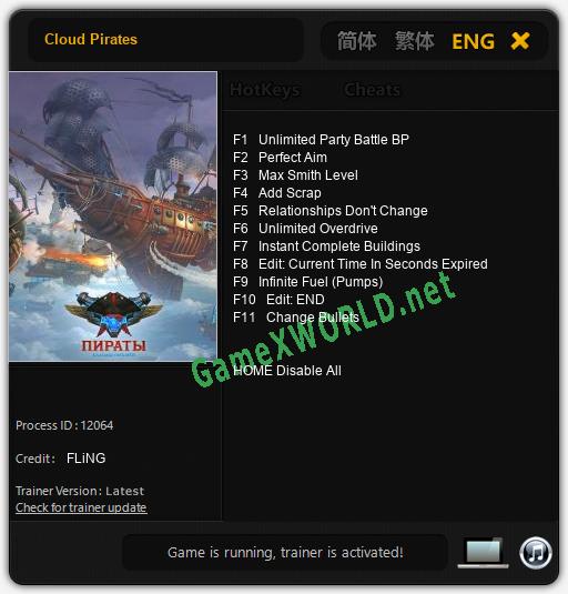 Cloud Pirates: Читы, Трейнер +11 [FLiNG]