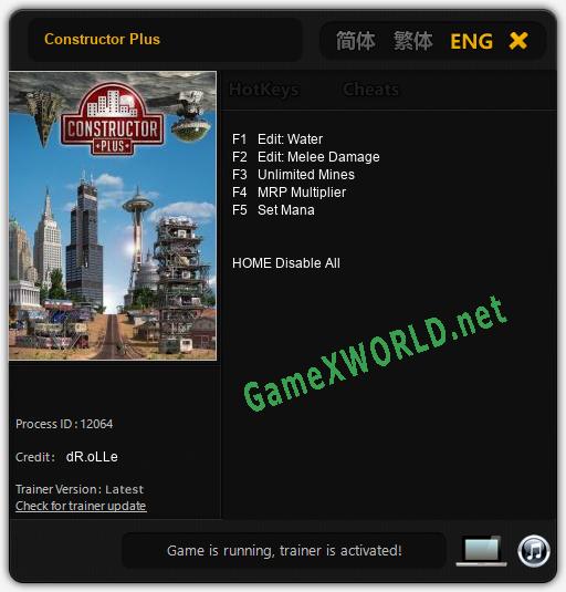 Constructor Plus: Читы, Трейнер +5 [dR.oLLe]