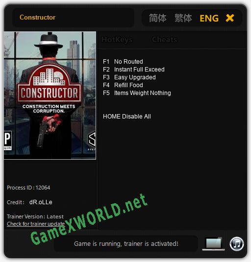 Constructor: Читы, Трейнер +5 [dR.oLLe]