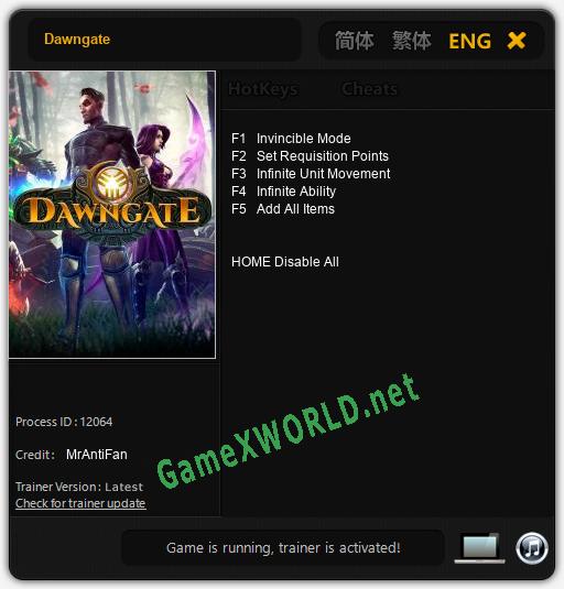 Dawngate: Читы, Трейнер +5 [MrAntiFan]