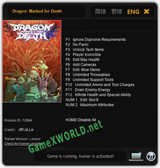 Dragon: Marked for Death: Читы, Трейнер +14 [dR.oLLe]