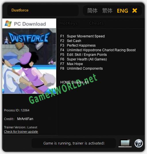 Dustforce: Читы, Трейнер +8 [MrAntiFan]