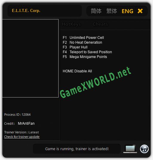 E.L.I.T.E. Corp.: Читы, Трейнер +5 [MrAntiFan]